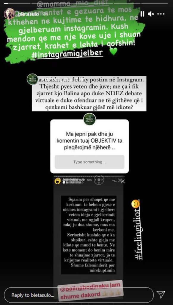 Plas keq sherri, Bieta Sulo i kundërpërgjigjet ashpër moderatores së njohur pasi ajo e sulmoi publikisht: Kush mendon që me... 1 640 0 61176e5933659