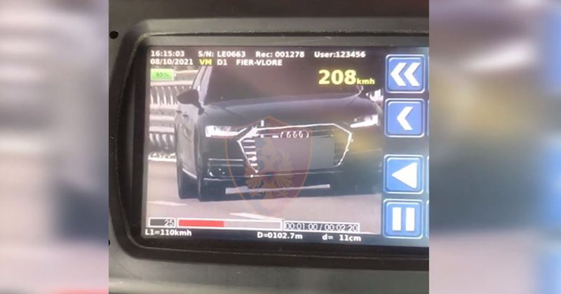 Me 208 km/h dhe 6 gjoba të papaguara, i bllokohet “Audi” luksoz 21-vjeçarit nga Kamza 800 0 b5d9ccf5823d62e638856480bd7b22af