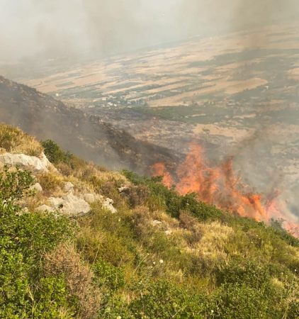 Zjarr i fuqishëm në Karaburun/ 500 efektivë të ushtrisë, në “luftë” me flakët Karaburun e1627986707490 422x450 1