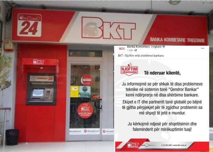 Probleme teknike/ BKT ndërpret një pjesë të shërbimeve bankare Screenshot 1 10