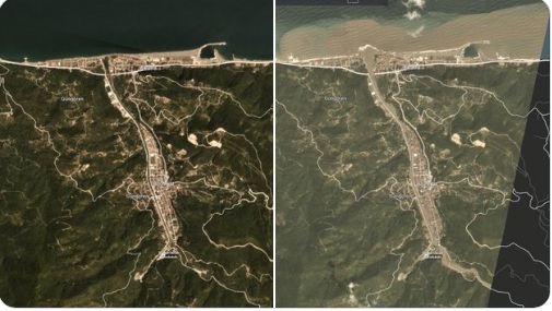 VIDEO/ Trupa që nxirren nga deti, çfarë fiksoi sateliti gjatë përmbytjeve në Turqi harte map turkey