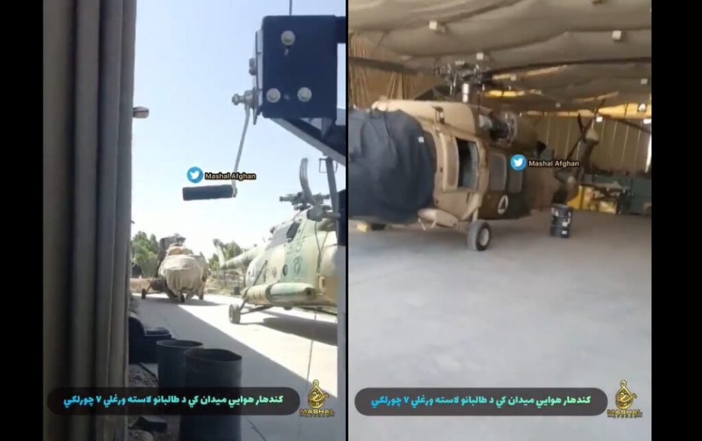 VIDEO/ Talebanët sekuestrojnë helikopterë amerikanë Blackhawk dhe Mi-17 helikoptere