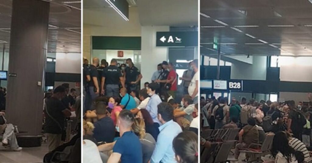 Vonesa në aeroportin “Malpensa” në Milano, shqiptarët përplasen me policinë italiane malpensa itali