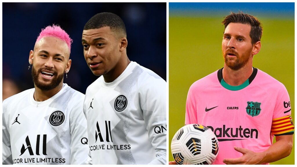 Gazetari i AS i bindur: Messi akord total me PSG-në, Mbappe 99% i larguar neymar messi mbappe