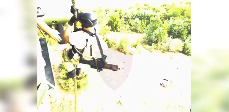 RENEA zbarkon me helikopter mes maleve të Pukës, gjen parcela me kanabis policia