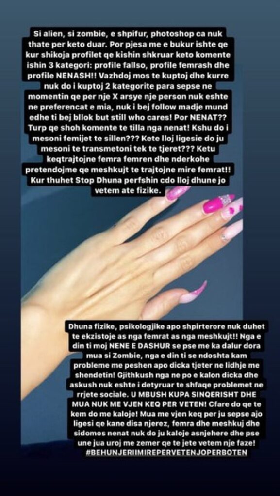 “Si zombie e shpifur!” Ndjekësit kritikojnë duart e Melisës në këngën e fundit 1 1 18