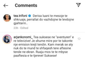 “Ruaju mos të të mbysë paaftësia e të tjerëve”, Arjan Konomi ka këtë këshillë për Tean, por thumbin për kë e ka? 1 1 33