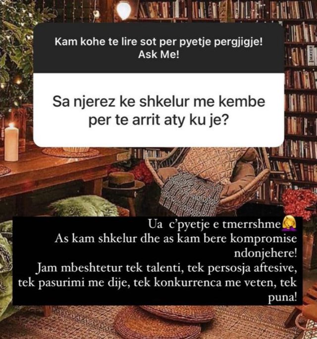 “Sa njerëz ke shkelur, për të arritur këtu?” Alketa Vejsiu e quan pyetjen e ndjekësit të tmerrshme, por ka një përgjigje 1 1 66