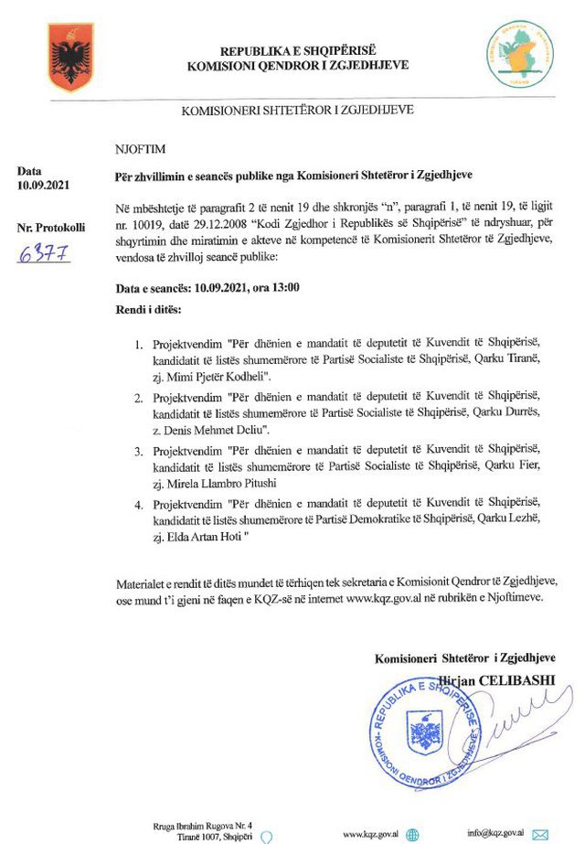 Zbardhen zyrtarisht emrat/ Ja kush pritet të marrë mandatin e Gramoz Ruçit, Lefter Kokës, Mark Markut dhe Najada Çomos 1 640 0 613b31479afbe