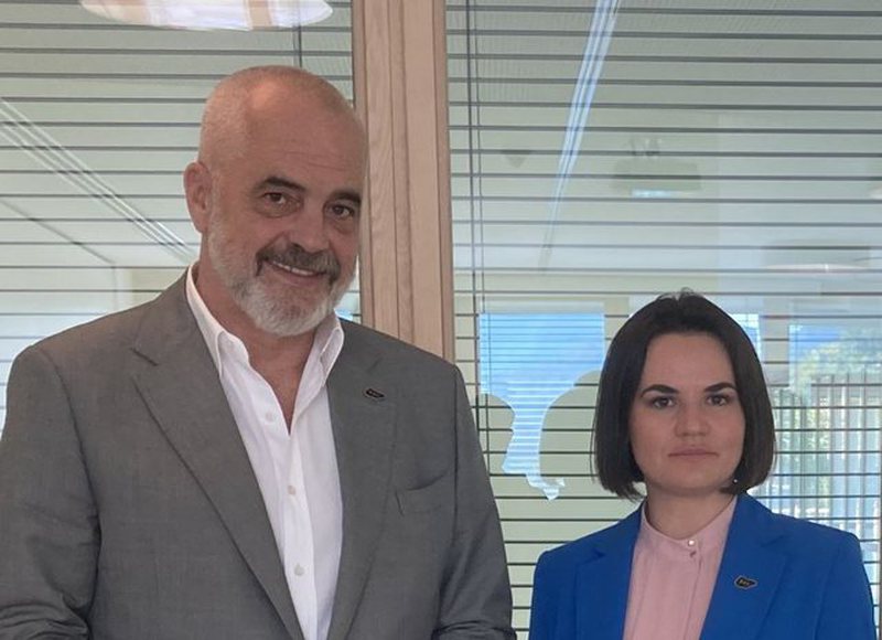Liderja e opozitës bjelloruse takon sot kryeministrin Rama, ja çfarë do të diskutohet 800 0 6154220955336