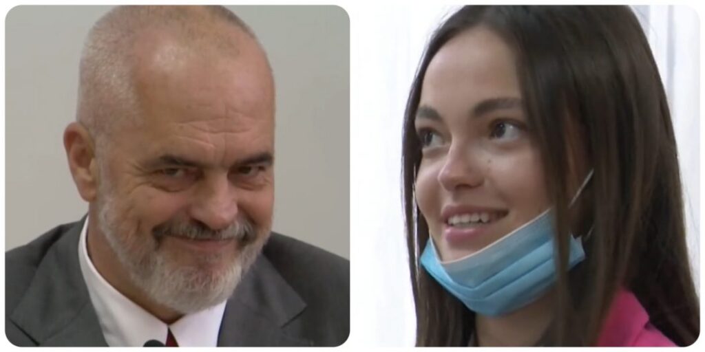 “Je ikonë e modës”, studentja vë në siklet Ramën, përgjigjet kryeminstri: Nga halli…. kur s’ti jep Zoti të gjitha mundohesh të sajohesh Edi Rama dhe studentja