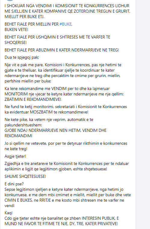 Asnjë masë e gjobë ndaj kompanive që ngritën çmimin e miellit, Erion Braçe shpërthen në akuza: Jam i shokuar! 1 brace