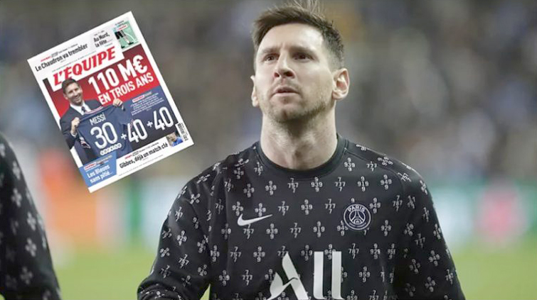 PSG-së përgënjeshtron “L’Equipe” për pagat dhe kontratën e Leo Messit leo messi