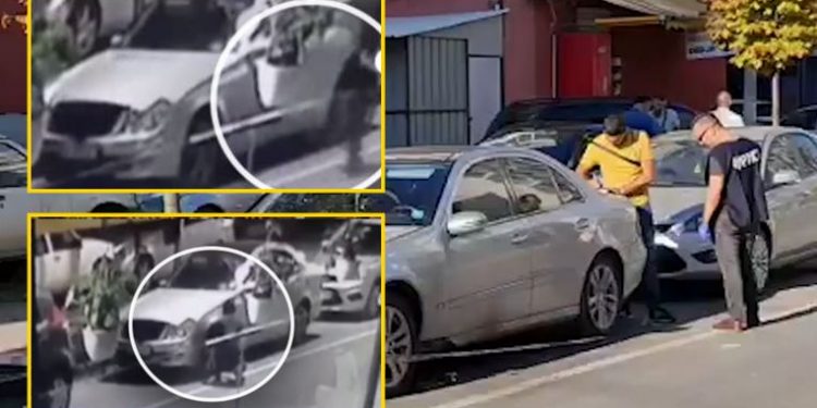 Momenti kur vendoset tritol në makinën e policit në Durrës. Autori e vendos te goma dhe… (VIDEO) makina1 750x375 1