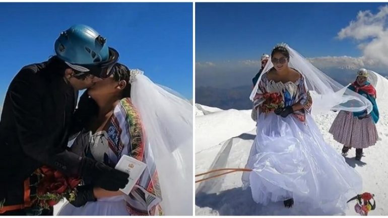 Martesë në lartësi mbi 6.500 metra, çifti bolivian realizon një ceremoni përrallore martesa 780x439 1 770x433 1