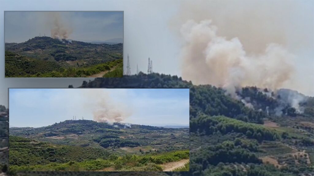 Zjarr në kodrat e Peshtanit: E pamundur ndërhyrja për shkak të terrenit, era favorizon flakët zjarr 1