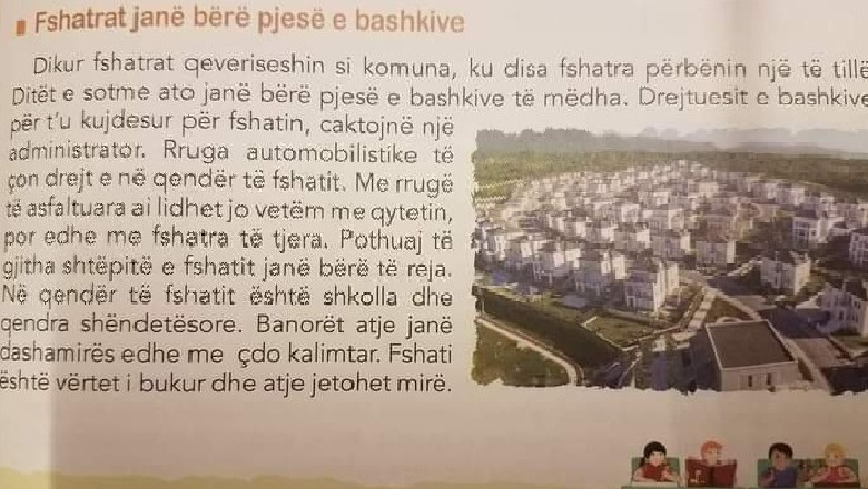 “Fshati Rolling Hills” në librin e Historisë, reagon sërish Braçe: Do të zhbëhet! Ministrja e Arsimit urdhëroi rishikimin e të gjitha teksteve 1634459198 1634321663FBIMG1634295631264