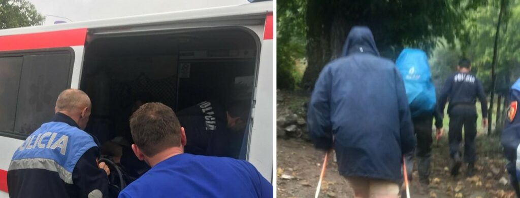 Policia gjen turistët belg të humbur prej orësh në Tropojë 20211010 175500