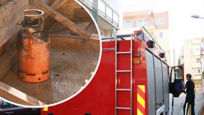 Shpërthen bombola e gazit në një banesë në Elbasan, shkrumbohet nga flakët bombola