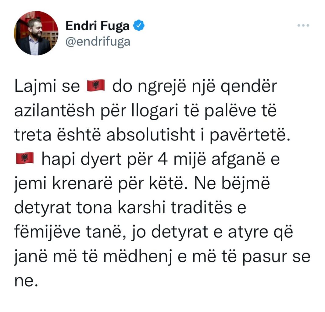 Kamp refugjatësh në Shqipëri? Kryeministria bën reagimin e mënjëhershëm: Nuk bëjmë detyrat e më të mëdhenjve dhe më të pasurve! 1 endriiii