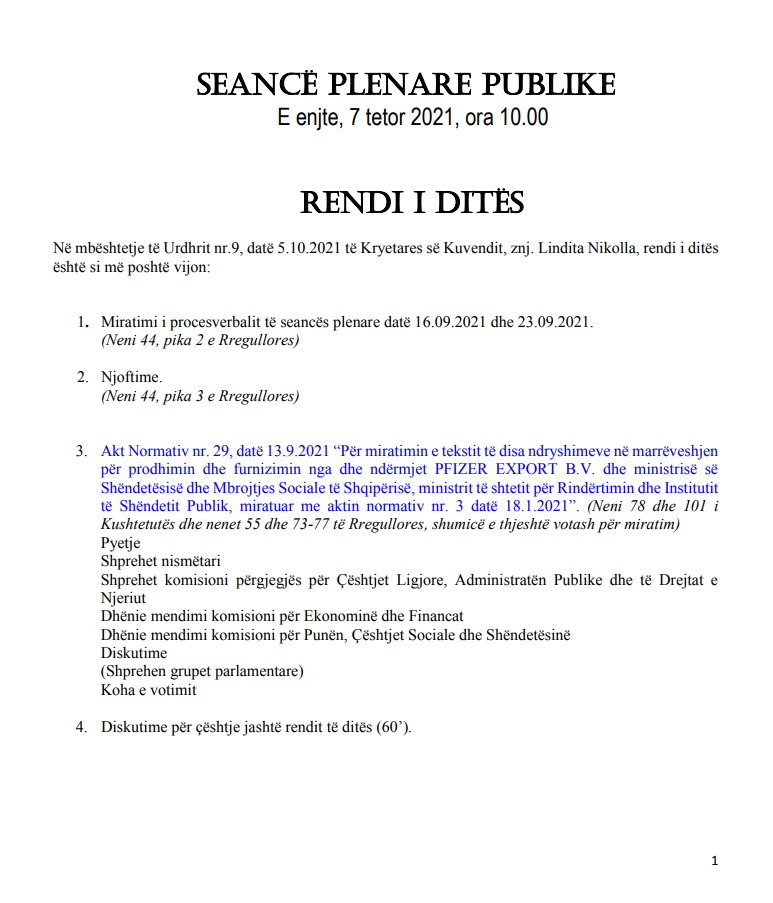 rendi i dites