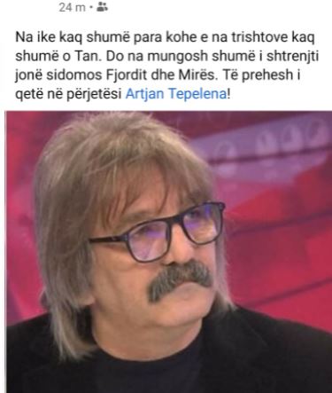 Shuhet gazetari i njohur, miku: Na trishtove kaq shumë o Tan 1 tani 2