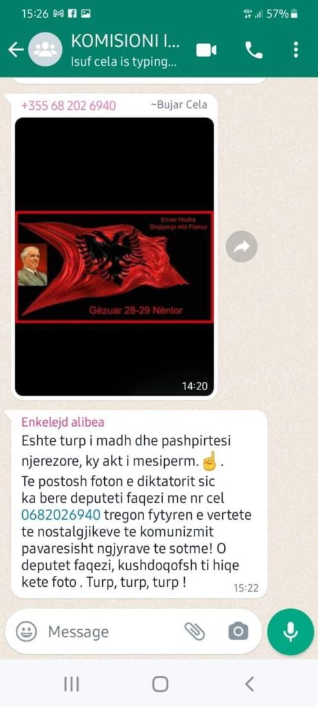 Deputeti i PS uron Ditën e Pavarësisë me portretin e Enver Hoxhës, Alibeaj publikon mesazhet 1 2f66b069 acd3 4b07 a0a8 9c990a41f630