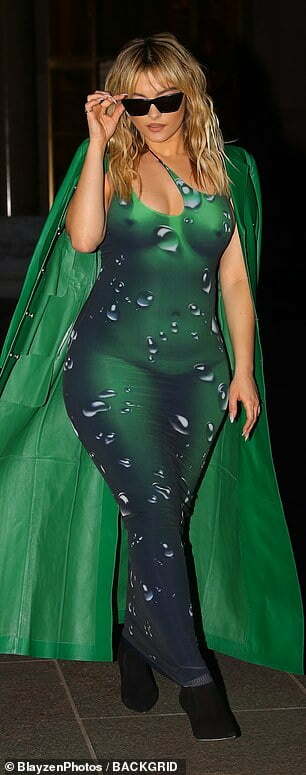 FOTOT/ Bebe Rexha i lë pak vend imagjinatës 5 50683301 10219535 Hot Rexha commanded attention in the long figure hugging number a 7 1637308629922