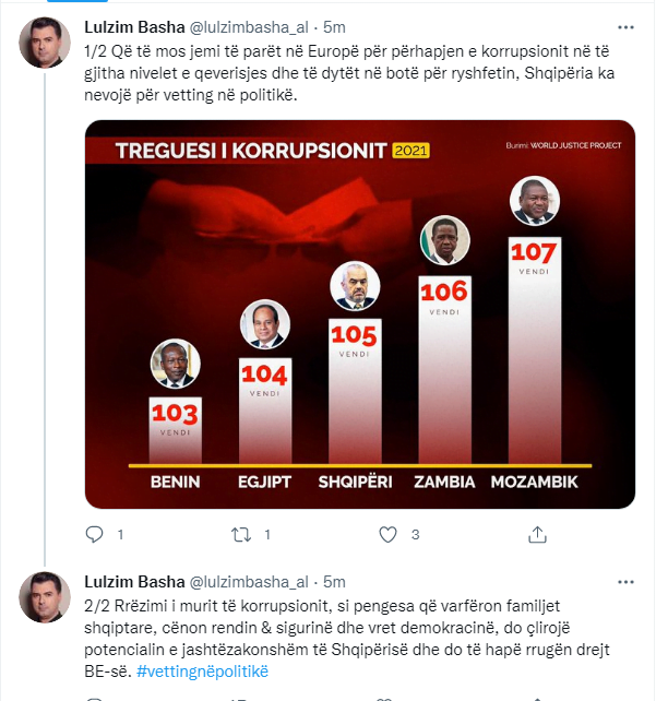 "Shqipëria ka nevojë për vetting në politikë", Basha rendit arsyet 1 Basha tw
