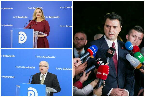 Zbardhet debati me dyer të mbyllura në Grupin e PD! Basha-Vokshit: S’të marr leje ty se çfarë them! basha vokshi spaho