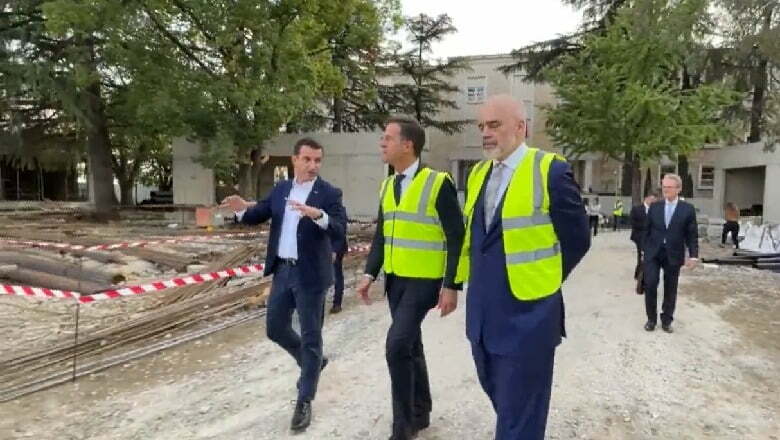 Rama çon kryeministrin holandez te kantieri i piramidës rama veliaj hollandezi