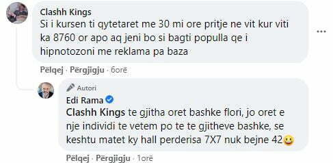 “Një lider nuk përmend në çdo postim ‘gojët e shthurura’”, Rama debaton me komentuesen: Nuk jam luan o luaneshë 3 65