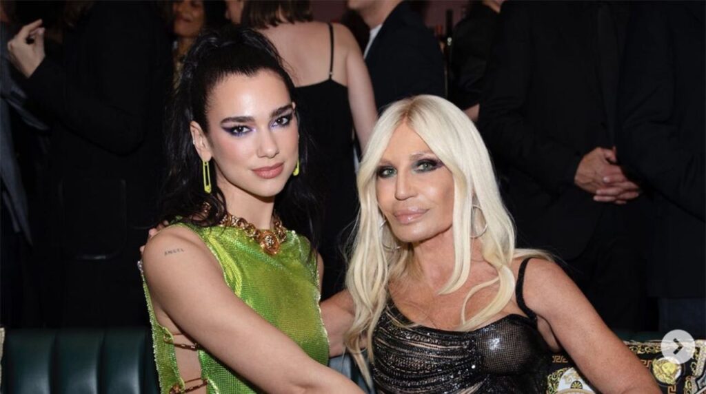 Donatella Versace Dua Lipa