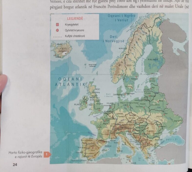 Gafat në tekstet shkollore s’kanë të sosur: “Gjeografia 8” i jep Krimenë Rusisë, ndryshe nga qëndrimi zyrtar i Tiranës 1 faqe 24 e1639909817957