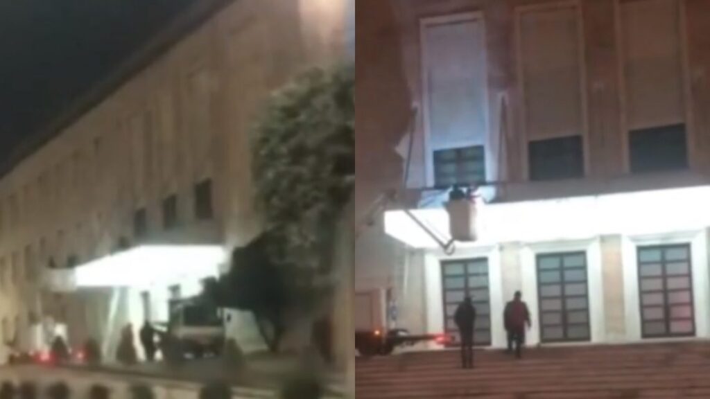 Protesta kundër Vuçiç, Rama merr masat para Kryeministrisë kr