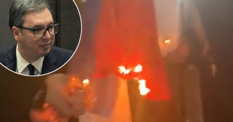 Vuçiç flet për djegien e flamurit serb: E papranueshme përdhosja e simboleve! vucic 2 770x403 1