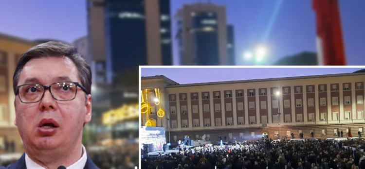 Mediat serbe zbulojnë ‘skenarin’: Protestuesit, ‘pritë’ Vuçiçit në aeroport vucic 750x348 1
