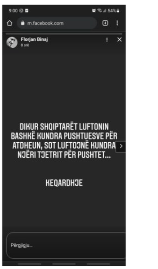 Revoltohet aktori Florjan Binaj me dhunën në PD: Dikur shqiptarët luftonin bashkë kundra pushtuesve, sot... 1 640 0 61da85bfe898d