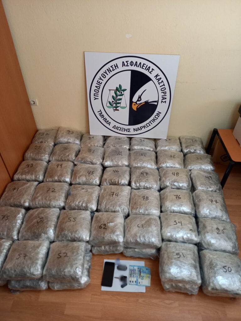 Sekuestrohen mbi 86 kg marijuanë në Greqi, arrestohen dy shqiptarë Droga Greqi