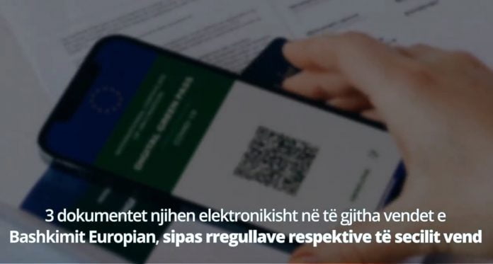 COVID-19, 3 certifikatat në platformën e-Albania Screenshot 1 1 696x373 1