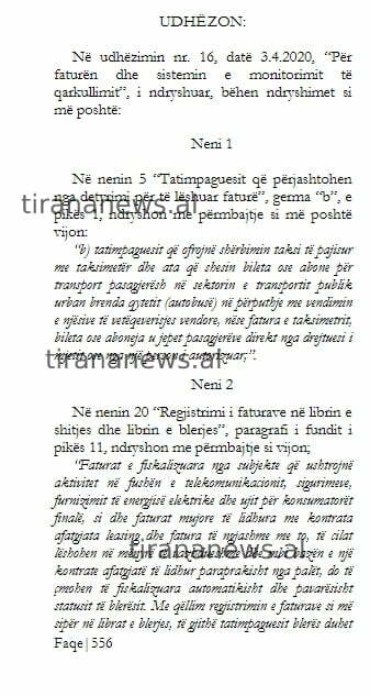 Taksitë dhe urbanët përjashtohen nga fiskalizimi 1 fatura