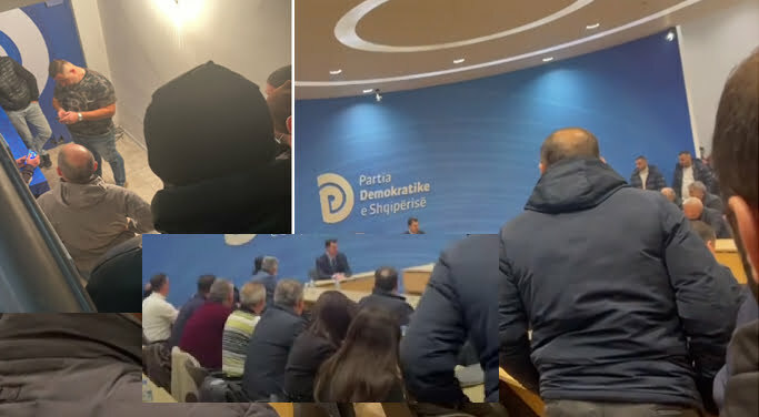 Dalin pamjet se çfarë po bën Basha në seli, “çunat me kapuça” roje para zyrës lul brava
