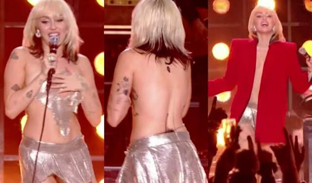 Miley Cyrus zhvishet në skenë gjatë koncertit në natën e ndërrimit të viteve mily 640x375 1