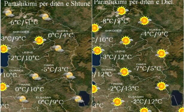 Parashikimi i motit për të shtunë dhe të dielë vula