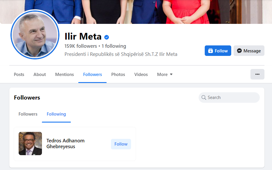 Fakte surprizuese mbi transparencën në Facebook të politikanëve shqiptarë, kur i kanë krijuar faqet, si kanë ndryshuar emrat dhe... 13 Ilir Meta