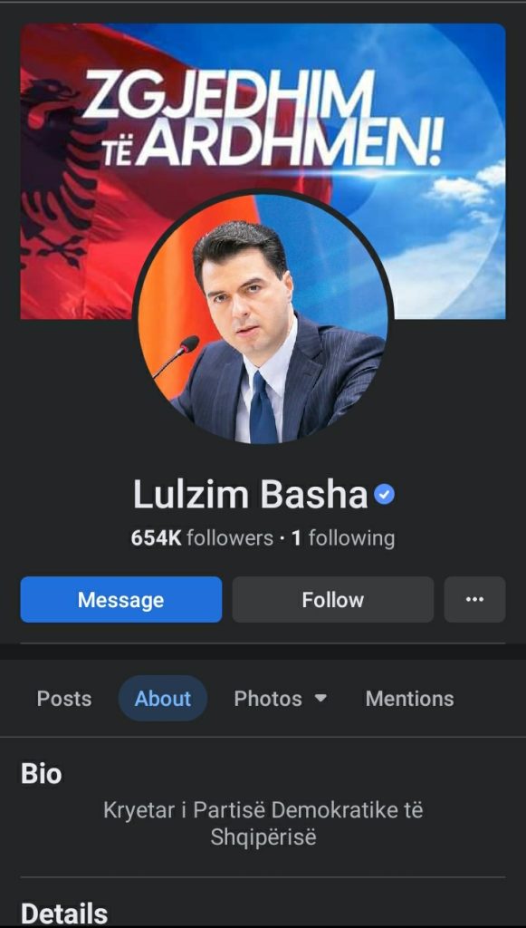 Fakte surprizuese mbi transparencën në Facebook të politikanëve shqiptarë, kur i kanë krijuar faqet, si kanë ndryshuar emrat dhe... 8 Screenshot 20220214 111740 Facebook