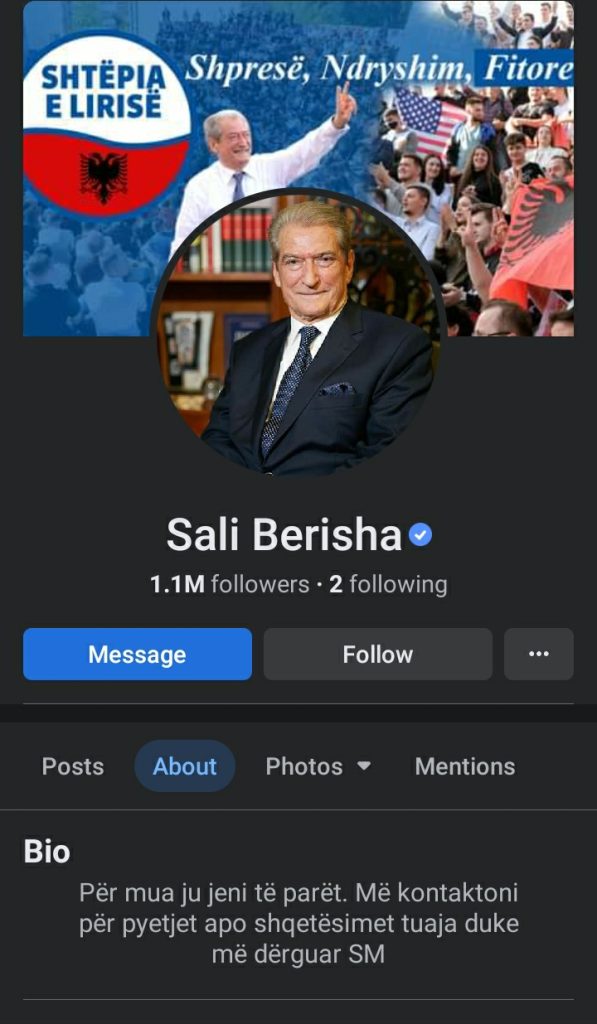 Fakte surprizuese mbi transparencën në Facebook të politikanëve shqiptarë, kur i kanë krijuar faqet, si kanë ndryshuar emrat dhe... 12 Screenshot 20220214 111907 Facebook