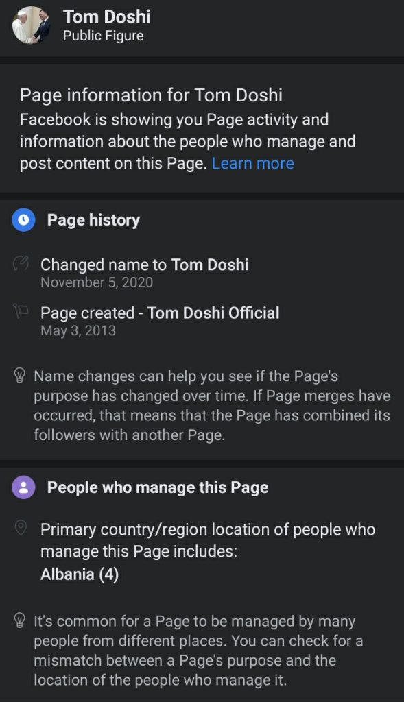 Fakte surprizuese mbi transparencën në Facebook të politikanëve shqiptarë, kur i kanë krijuar faqet, si kanë ndryshuar emrat dhe... 26 Screenshot 20220214 113135 Facebook