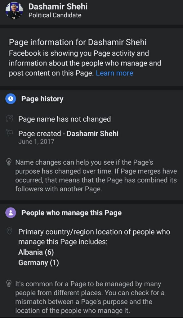 Fakte surprizuese mbi transparencën në Facebook të politikanëve shqiptarë, kur i kanë krijuar faqet, si kanë ndryshuar emrat dhe... 28 Screenshot 20220214 133239 Facebook
