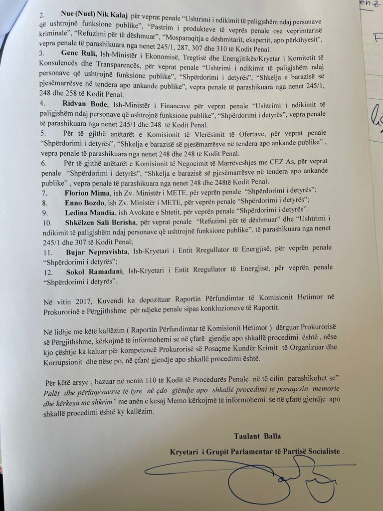 Çështja e CEZ-it/ PS i kërkon SPAK-ut informacion për hetimet ndaj Sali dhe Shkëlzen Berishës, Genc Rulit, Ridvan Bodes 3 dcbcd410 19ac 44fc 9a93 f7e2ce138faf